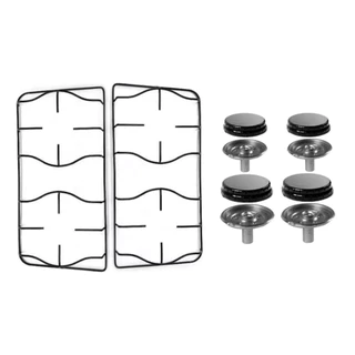 Queimador + Espalhador + Grelha para Fogão Esmaltec Caribe 4 Bocas