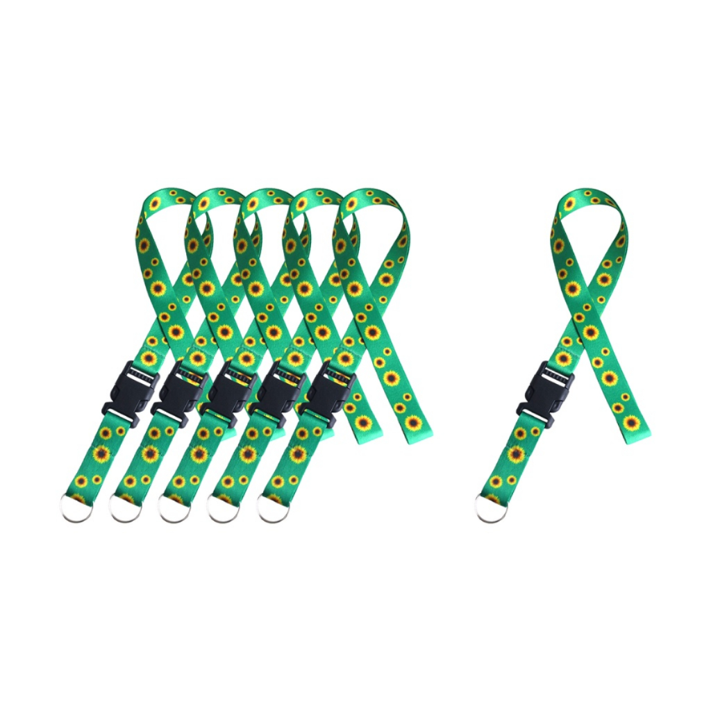 Kit - 12 Cordões De Girassol Para Autismo, Deficiências Ocultas e TDAH - Acessórios Inclusivos