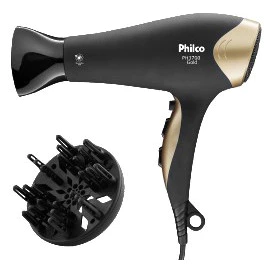 Secador De Cabelos Philco Gold Tourmaline Íon PH3700