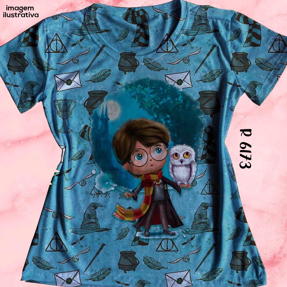 Blusa Feminina Camisa Camiseta Baby Look Harry Potter | Shopee Brasil