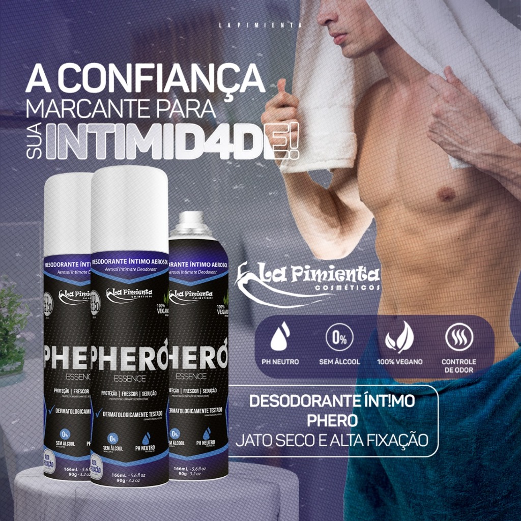 DESODORANTE ÍNTIMO AFRODISÍACO PARA ATRAÇÃO ESSENCE 166 ML