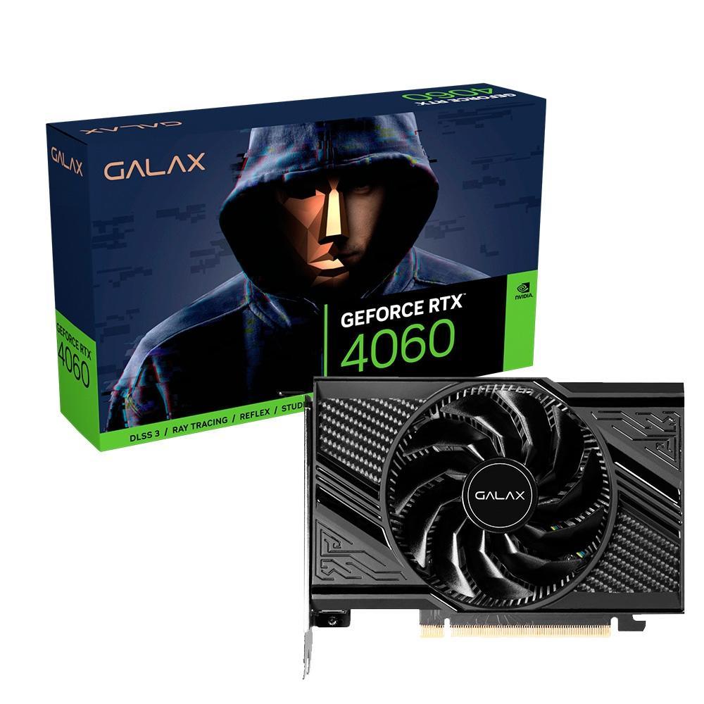 Galax NVIDIA GeForce RTX 4060 1-Click OC, 8GB, GDDR6, DLSS, Ray Tracing, 46NSL8MD8ZOC