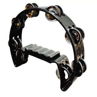 Meia Lua Pandeirola Pandeiro Preto Profissional ProFire em Oferta na Shopee