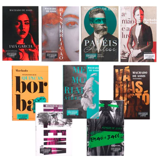 Kit Completo Machado de Assis | 9 Clássicos Capa Brochura + Biografia Exclusiva