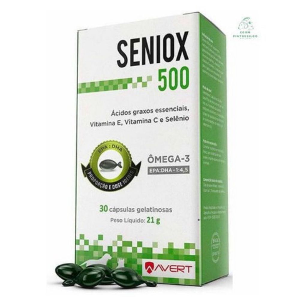 Suplemento Seniox 500 mg 30 Cápsulas - Avert