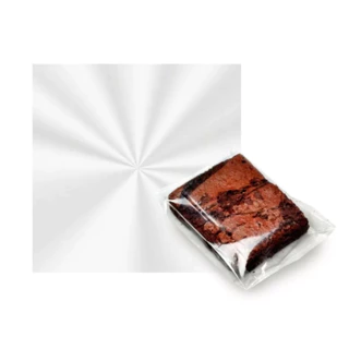 Kit 500 und - Celofane Folha 20x20 Transparente Para Brownies, Doces, Bem casados