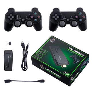 Videogame Stick 20 mil 2 Controles Bluetooth Sem Fio Console Original Portatil Jogos Retro Antigo