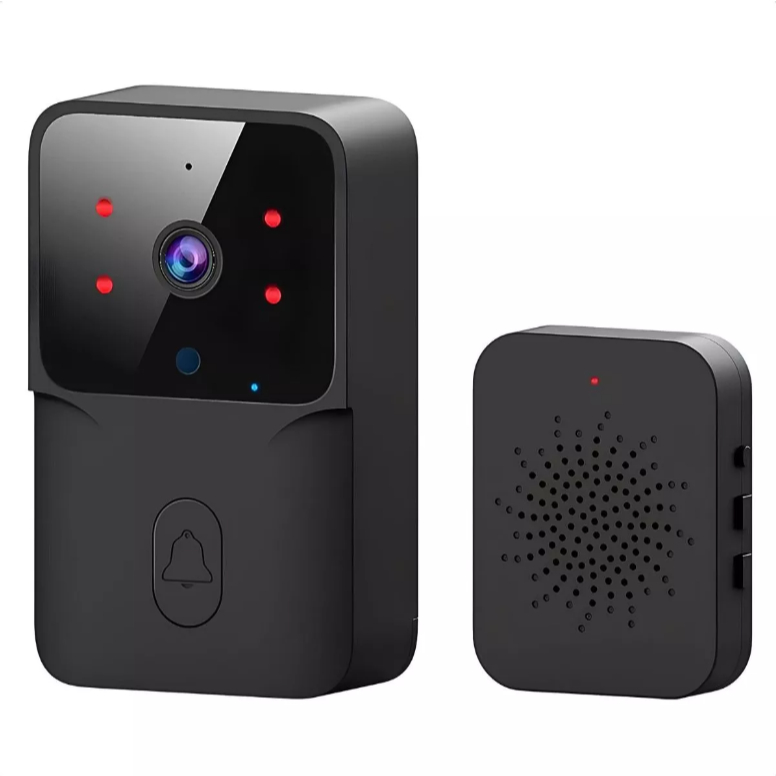 Interfone Campainha Wireless Inteligente Áudio Câmera Alexa