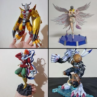 CAOF +10 Modelos Boneco Digimon Greymon Wargreymon WereGarurumon Angewomon Mugendramon - Custom Arts