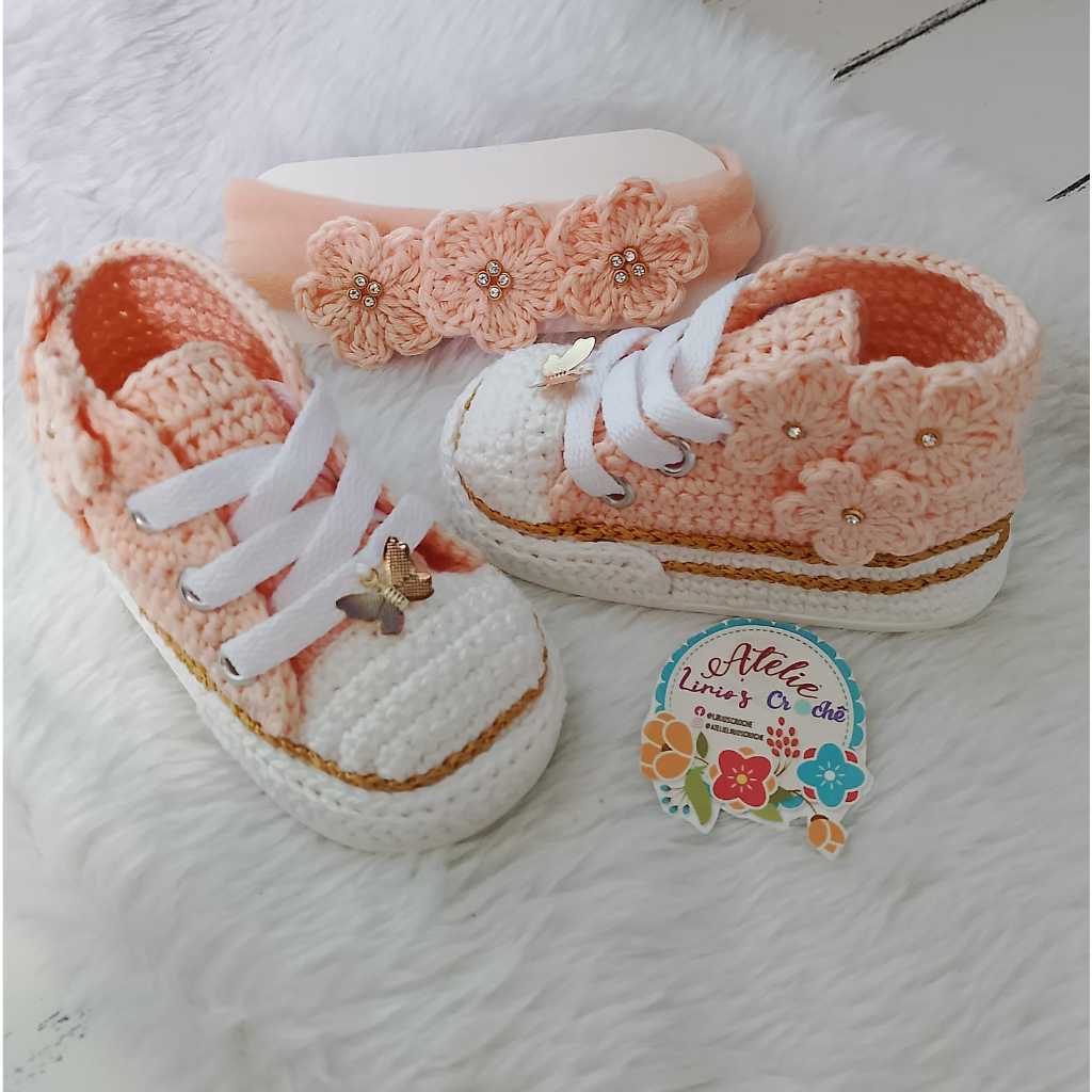 Rozangela Zidoca Sapatinho Croche All Star Sapatilha Confort