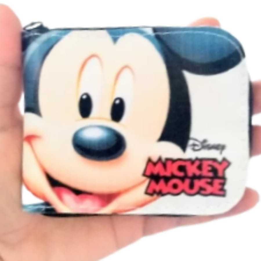 Carteira infantil para colocar mesada do Miquei mais relogio digital a ...