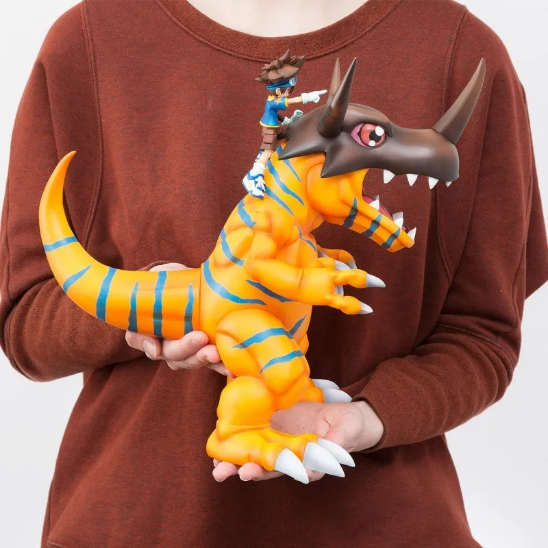 DIGIMON GREYMON 36CM AGUMON TREINADOR ANIME ACTION FIGURE COLECIONAVEL BONECO DECORAÇÃO GEEK