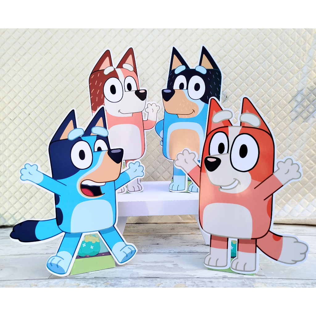 Display de mesa Bluey, Cachorrinha azul | Shopee Brasil