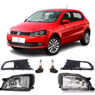 PAR FAROL AUXILIAR MILHA GOL VOYAGE G6 C/Lâmpada 2012/2013/2014/2015/2016