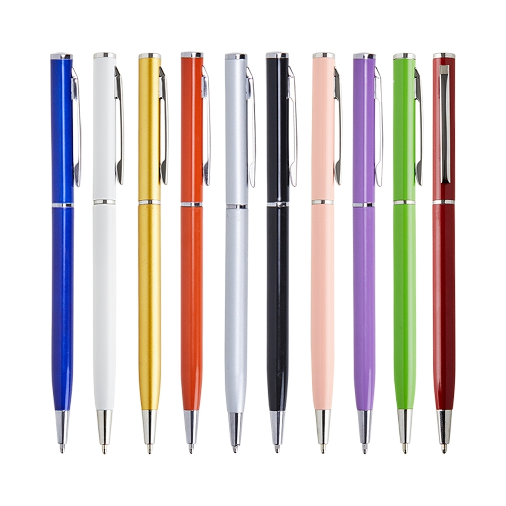 Kit 20 Unidades Canetas Metálicas