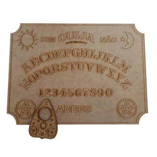 Tabuleiro Tabua Ouija em mdf 3mm gravado a laser jogo Wicca decoração espirito