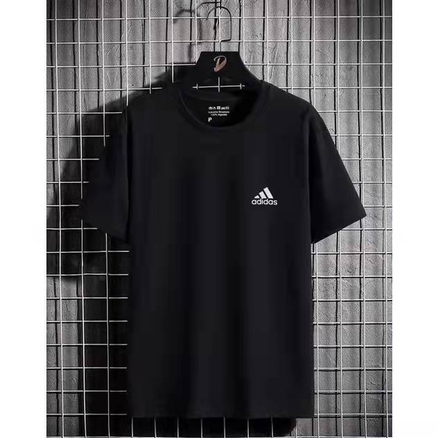 Camisetas masculina Logotipo AD2 Refletivo Premium 100% Algodão Malha 30.1 penteado Super moda unisex