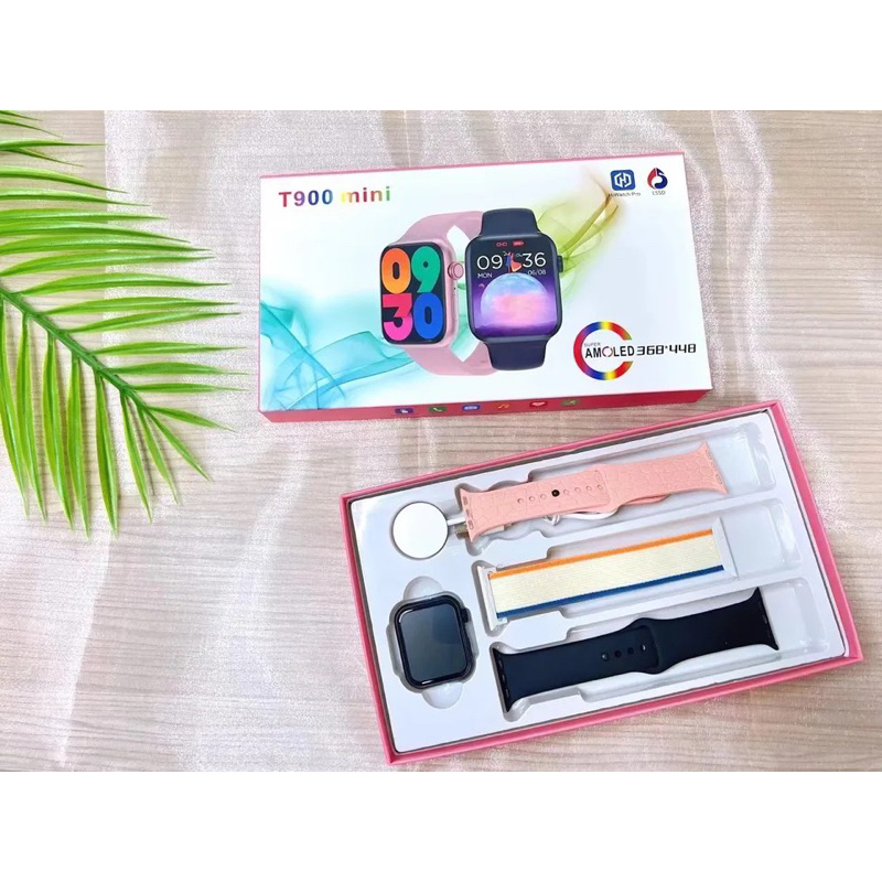relógio inteligente smartwatch t900 mini 41mm com 3 pulseiras | Shopee ...