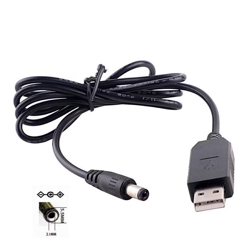 Cabo booster USB De 5V A 9V/12V Para Modem E Roteador , Conector Wifi Usando Powerbank