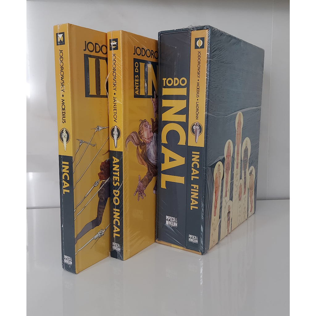Coleção Incal completa lacrada 3 volumes + box Pipoca e Nanquim ...