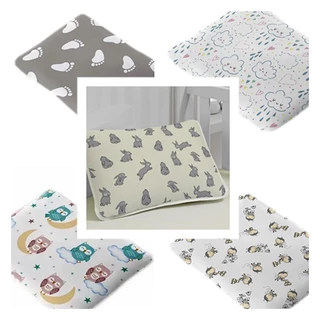 Kit 5 Fronhas Tecebem Baby Malha com Viés 100% Algodão (0,34cm x 0,40cm) Menina