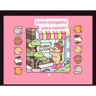 Livro Completo Boobie Goods Impresso - 173 desenhos pra colorir - Tamanho A5 e A4