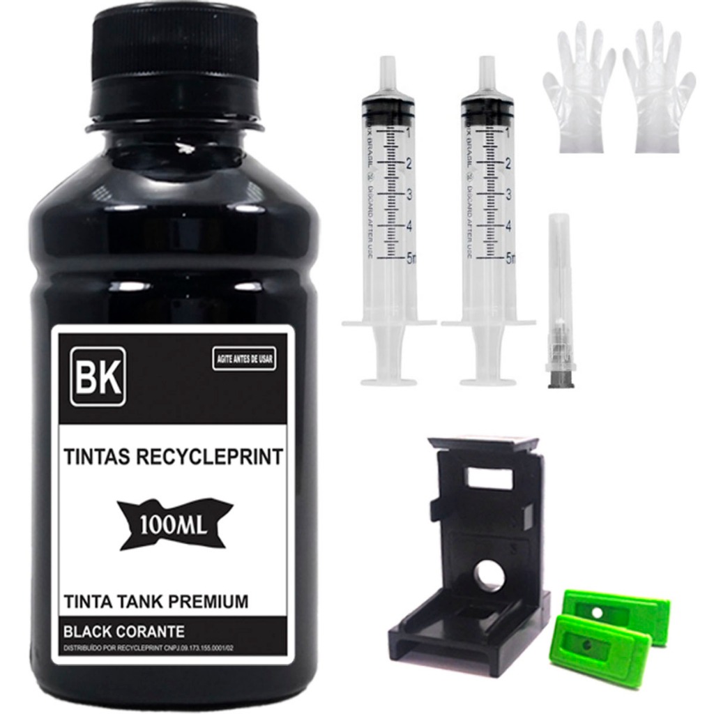 Kit Refill Stampante Kit Ricarica Inchiostro Per Cartucce HP 60/61/62/63/64/65/XL - Include Nero E Colore, Compatibile Inkjet Cartucce Hp 300 XL