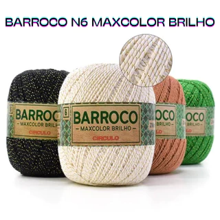 Barroco n6 Brilho Maxcolor 216m 200g Círculo - 01 Novelo