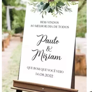 Placa Decorativa Para Casamento Personalizada Bem Vindos Frases Nomes
