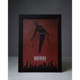 Quadro Moldura Poster Decorativo A4 21x30 Batman Beyond Batman do Futuro DC Comics