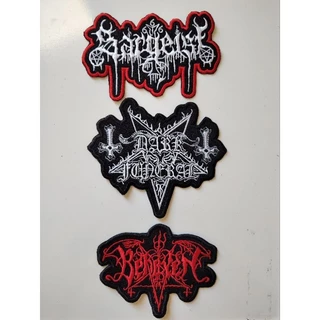 PATCH BORDADO TERMOCOLANTE-BANDA- BLACK METAL