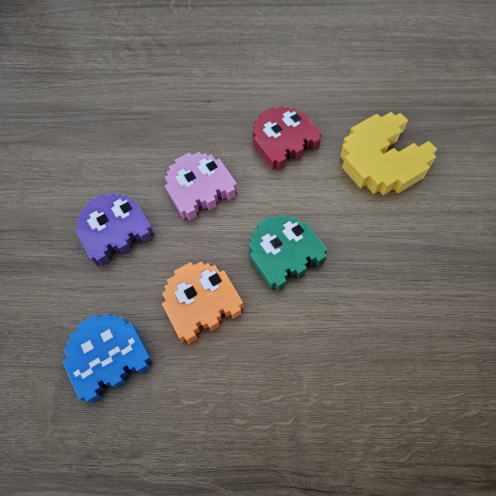 Itens Decorativos Pac-Man - Kit com 7 peças | Shopee Brasil