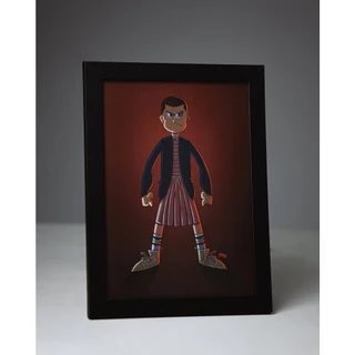 Quadro Moldura Poster Decorativo A4 21x30 Eleven Onze Stranger Things Netflix