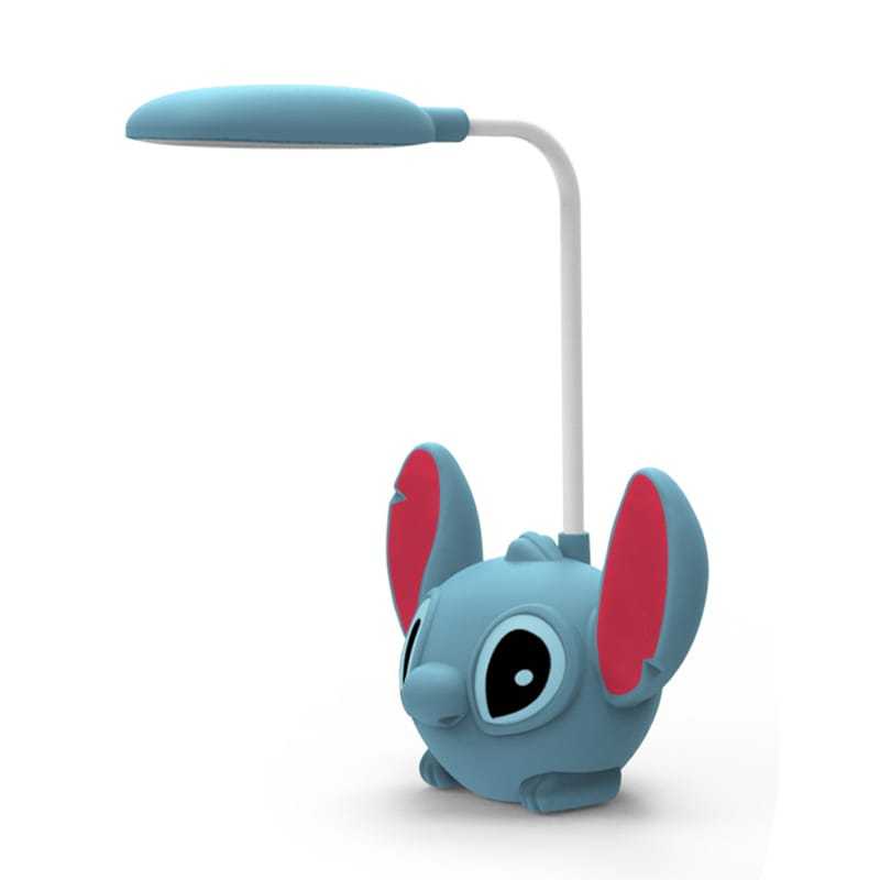 Luminária led Lilo e Stitch com apontador de lápis manual, haste flexível. Led