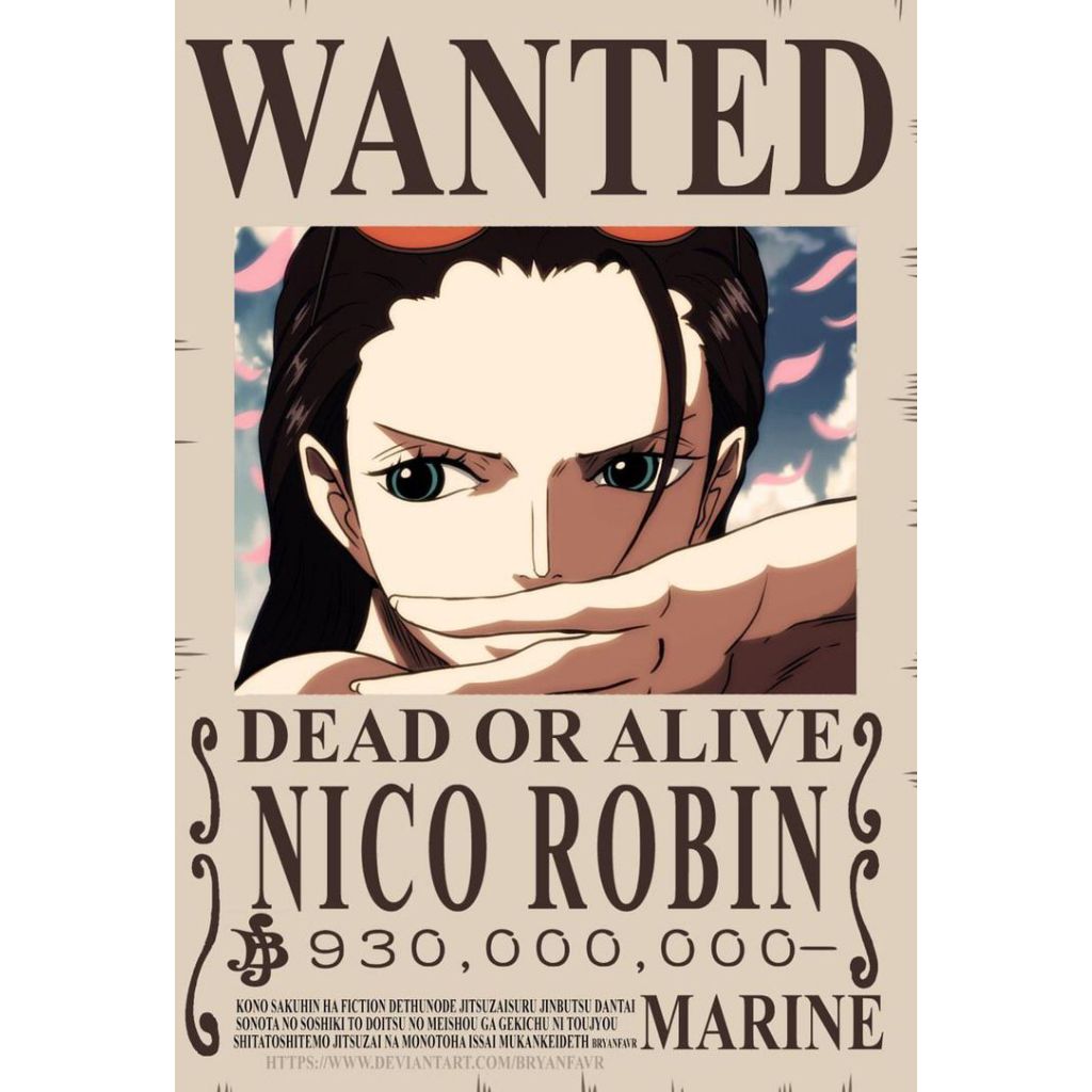 Placa Decorativa metal One Piece procurados Wanted Recompensa A4