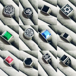 Anel Masculino em Aço inoxidável dedeira18mm a 22mm de diâmetro Vintage Hip Hop Góticos masculino e feminino prata e dourado com banho de ródio, nao descasca e nao fica preto. MEDIMOS O DIÂMETRO DO ANEL IGUAL FOTO 3 POR FAVOR VERIFIQUE ANTES DA COMPRA.