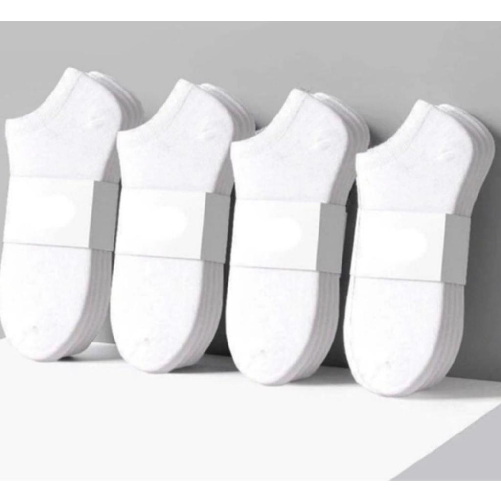 Kit 12 Pares de Meias Brancas Soquete Cano Curto Unissex