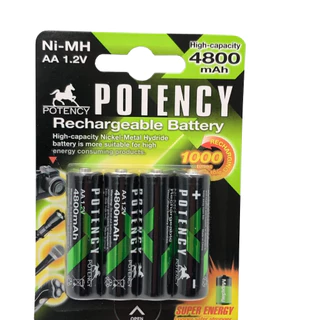 Pilha Palito Recarregável 2800mAh Aaa Com 4 Unidades
