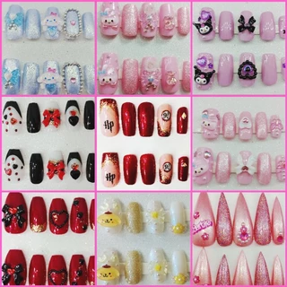 Unha Postiça Decorada Kawaii, Harry Potter, Emilly in Paris, Barbie, Personalizada
