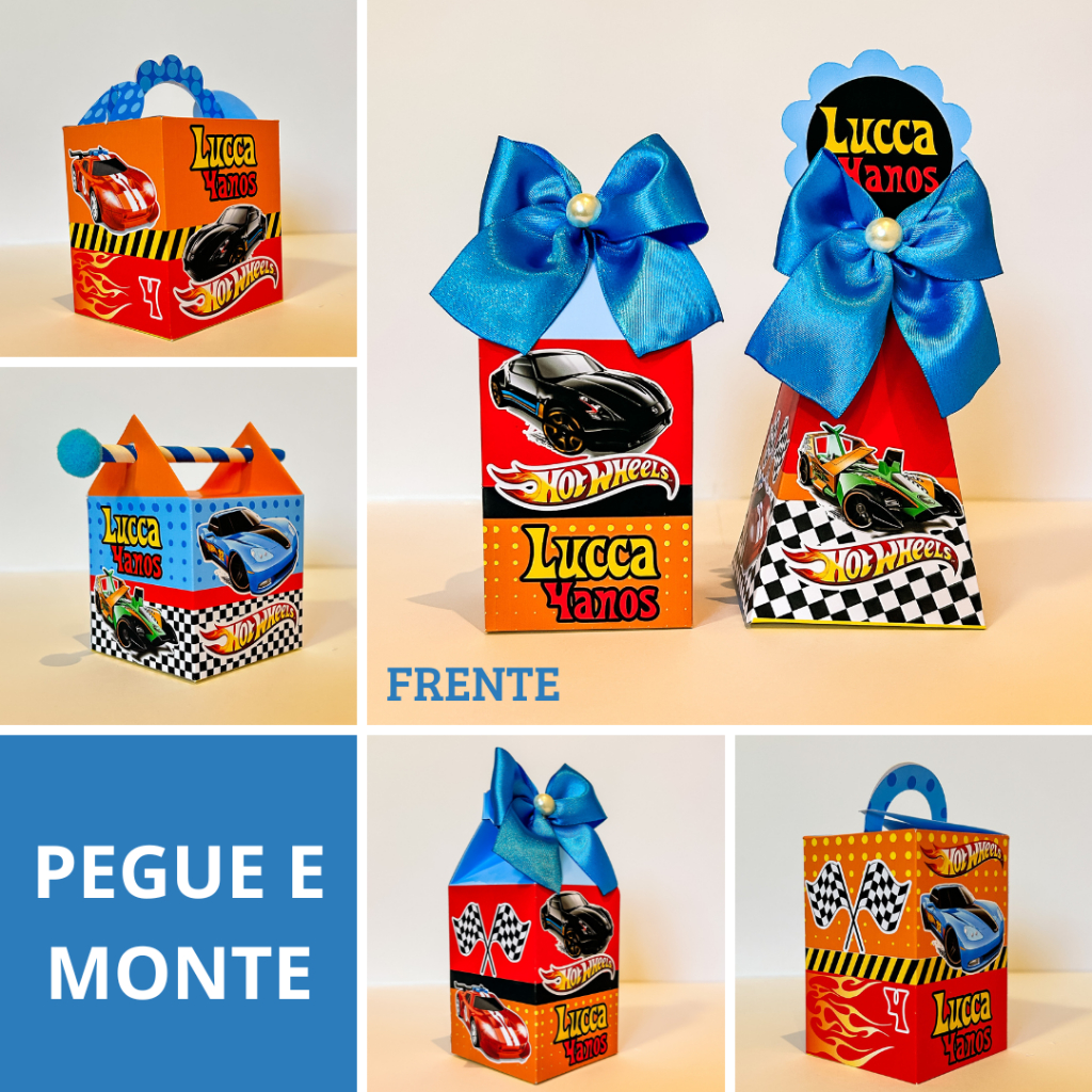 Personalizados Hotweels - Pegue e Monte