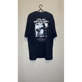 Camiseta Masculina Oversized Wanted Classic Fit - Like it (preta)