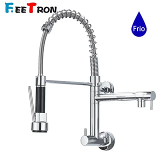 Torneira Cozinha Gourmet Monocomando De Parede Móvel Misturador Cozinha Água Fria Única Cromado