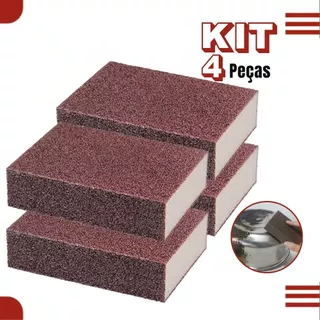 Kit Esponja Mágica Limpa Forno Panelas Inox Removedor Ferrugem Multiuso