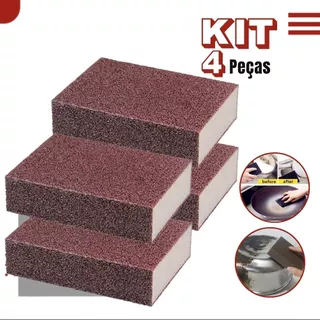 Kit Esponja Mágica Limpeza Pesada Panela Inox Remoção Ferrugem Multiuso Clink