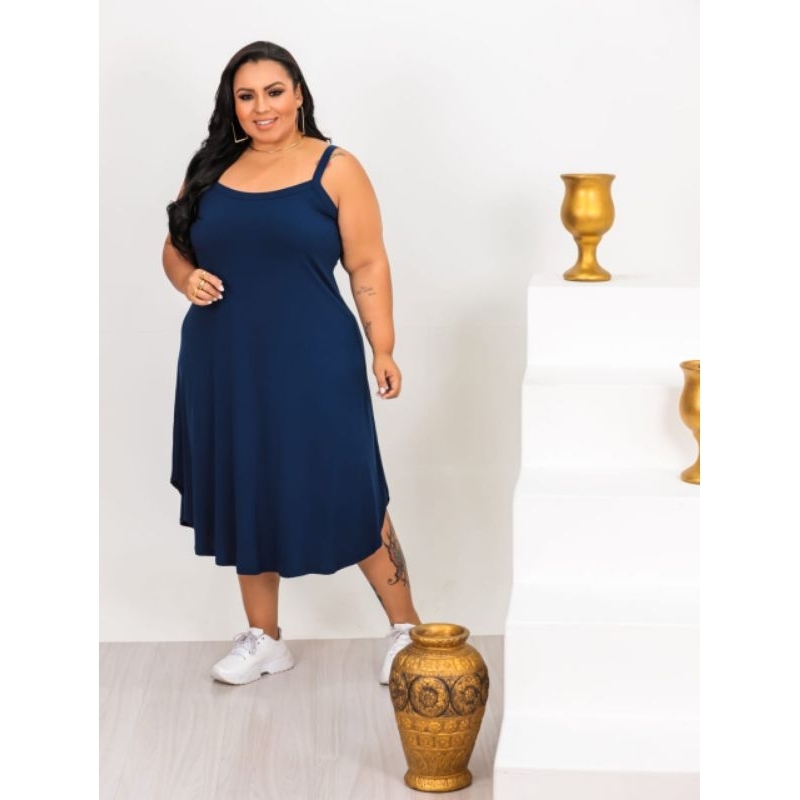 VESTIDO MIDI ALÇA PLUS SIZE G2