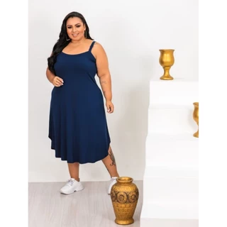 VESTIDO MIDI ALÇA PLUS SIZE G2