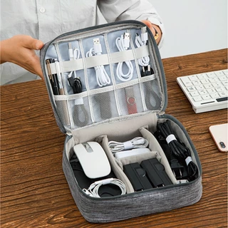 Bolsa De Armazenamento De Cabo De Dados Digital Multifuncional Viagem Necessário Bolsa portátil