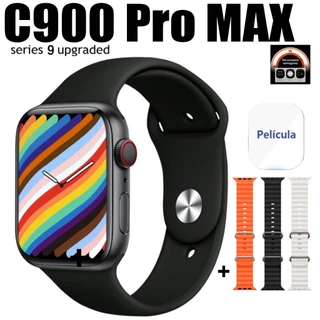 Novo Relógio Original 9 Smart Watch C900 pro max Men Bluetooth Chamada Temperatura Corporal 9 Series
