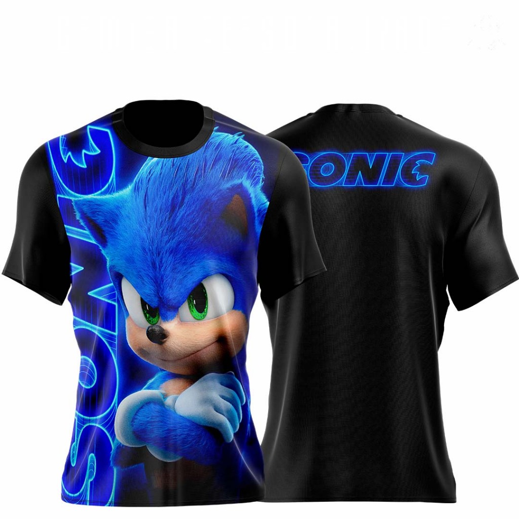 Camisas Personalizadas Camisetas De Sonic Camiseta Personalizada