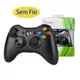 Controle xbox 360 Sem Fio ou com fio Joystick Wireless compatível xbox Pc computador